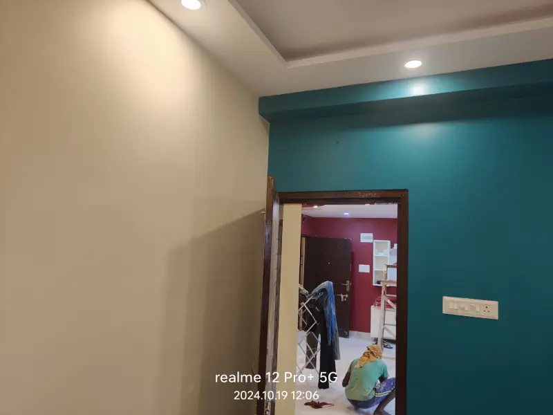 Green two wall color combination